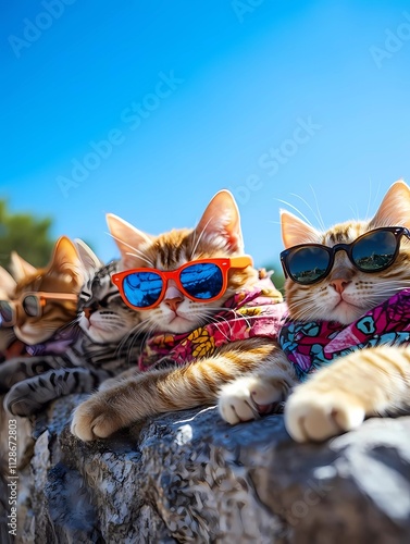 Funny Cats with sunglasses