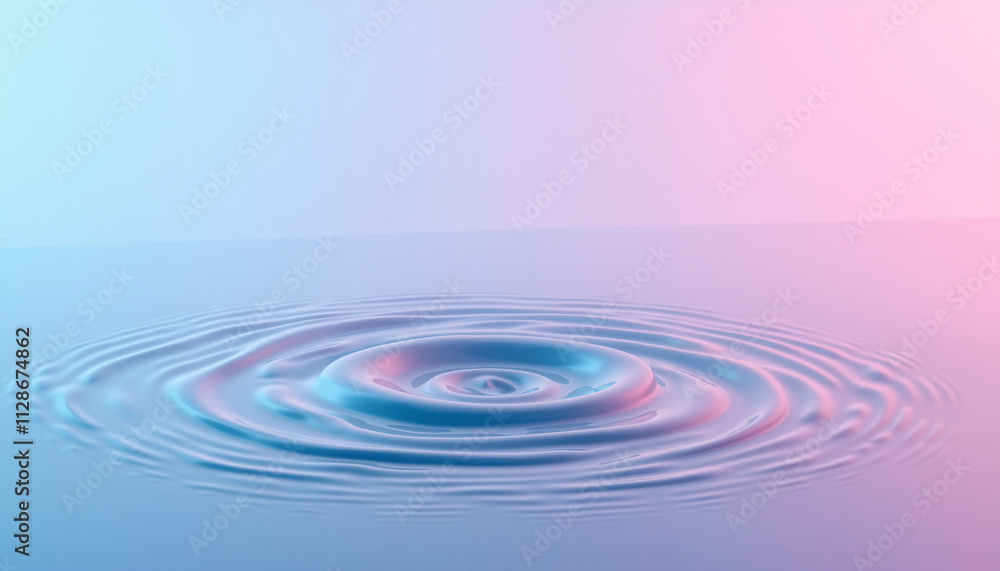 Rippling water surface with soft pastel colors and waves for calming background design Rippling water surface with soft pastel colors and waves for calming background design