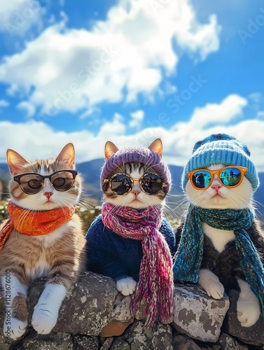 Funny Cats with sunglasses