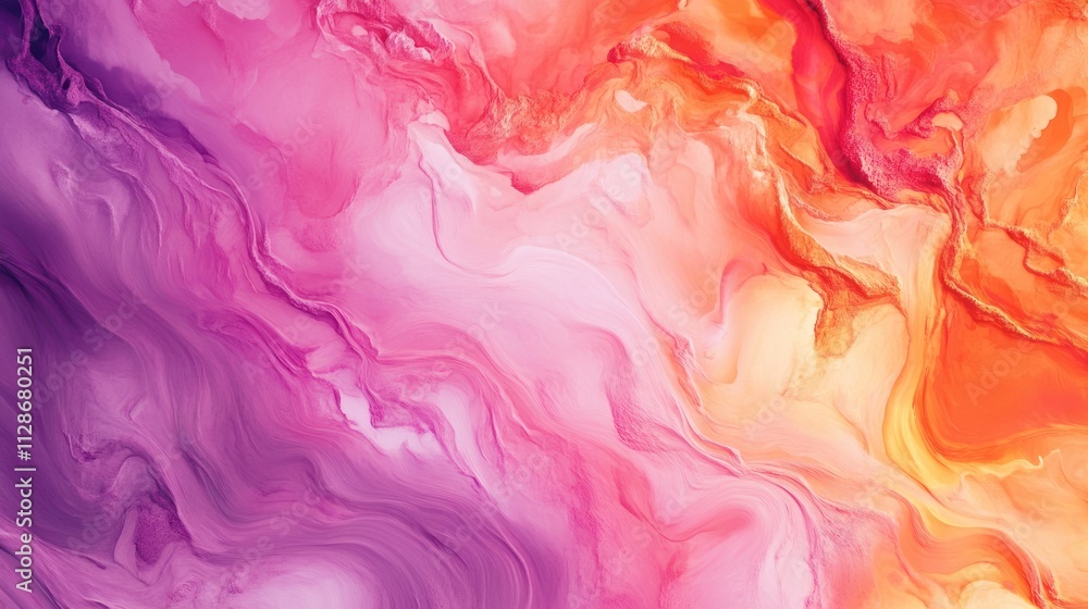 Abstract Swirling Hues of Pink Orange and Purple Abstract Swirling Hues of Pink Orange and Purple