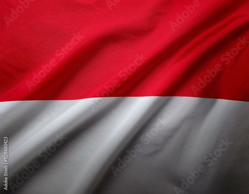 Red white Indonesia flag background photo