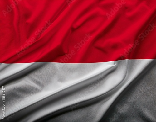 Red white Indonesia flag background photo