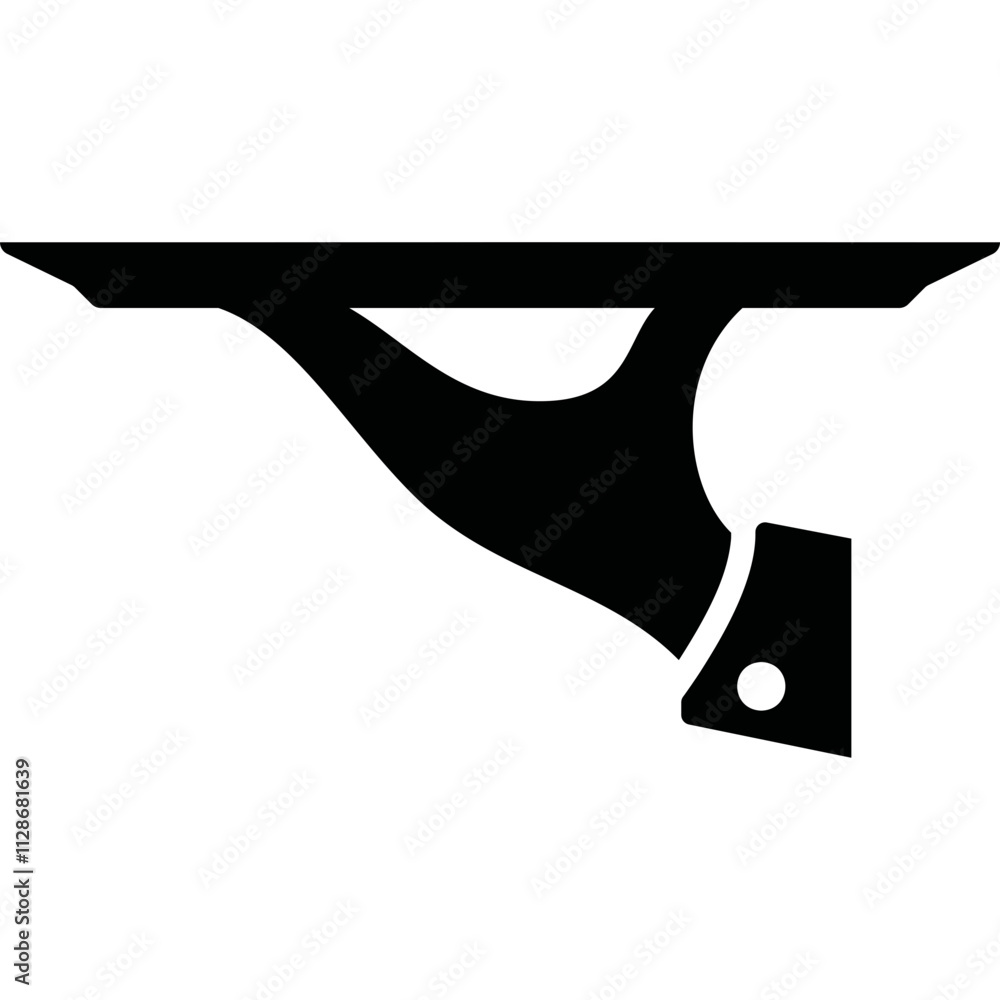 Simple vector icon serving a dish Simple vector icon serving a dish