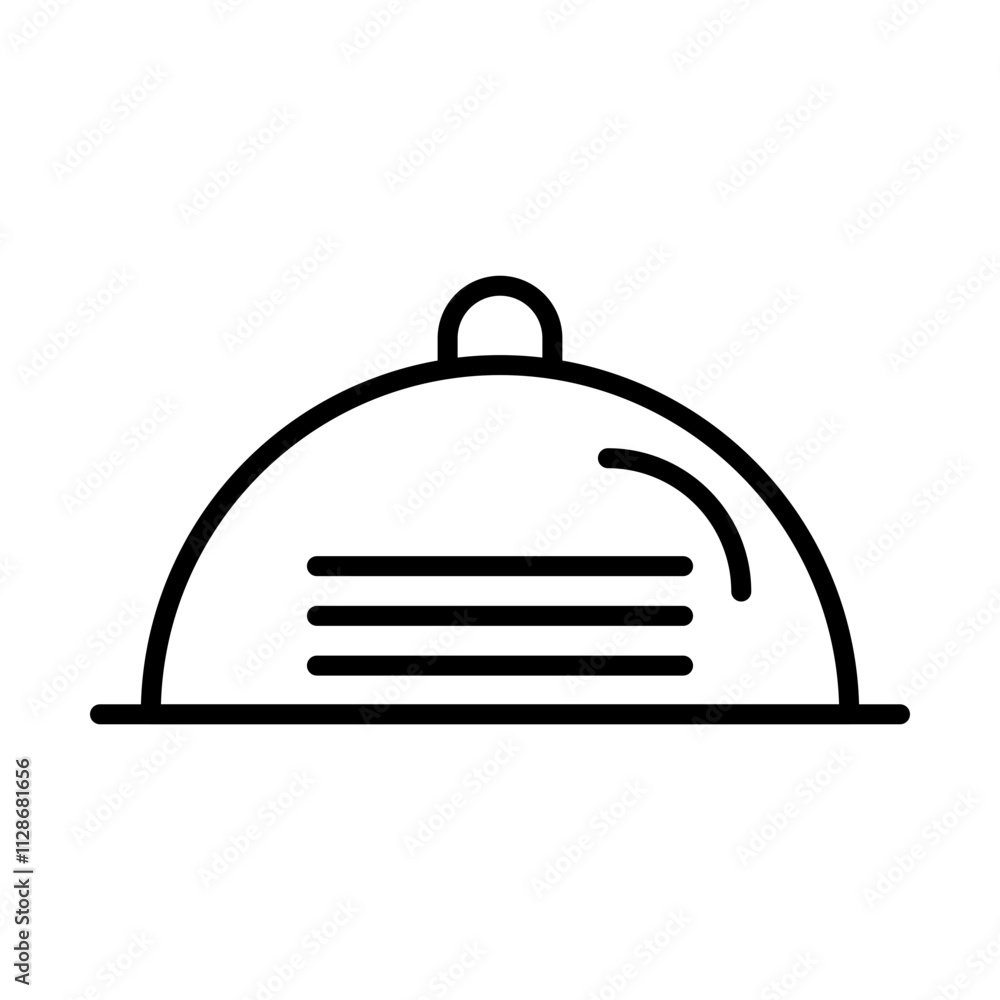 Obraz premium Serving Tray line icon