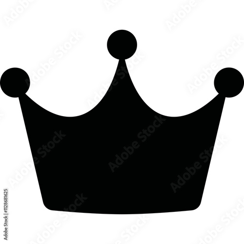 Simple vector icon crown