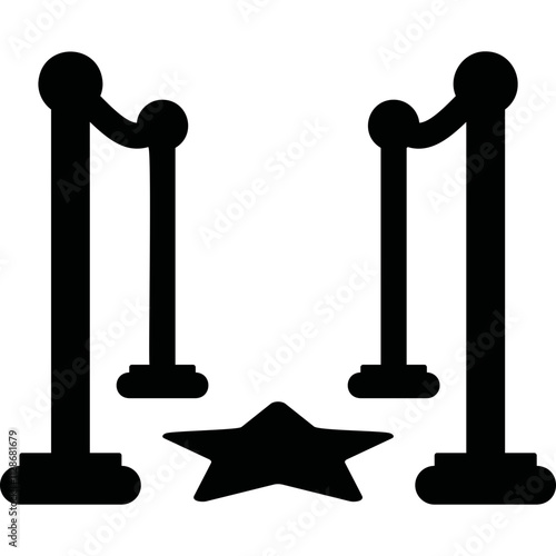 Simple vector icon walk of fame