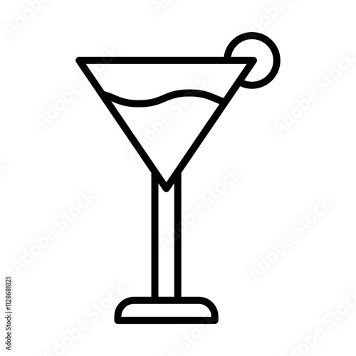 Cocktail Glass line icon