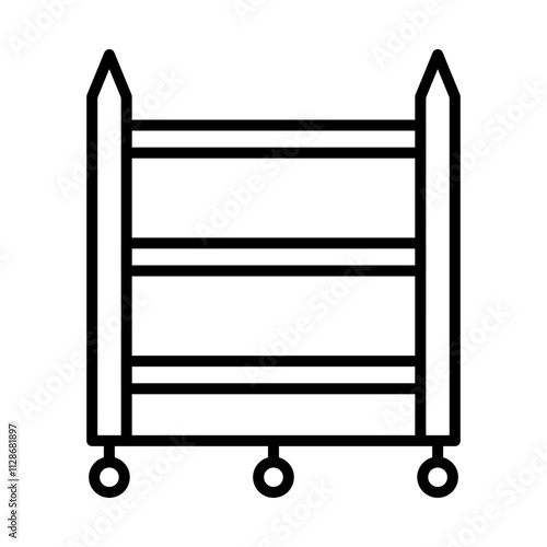 Dessert Tray line icon