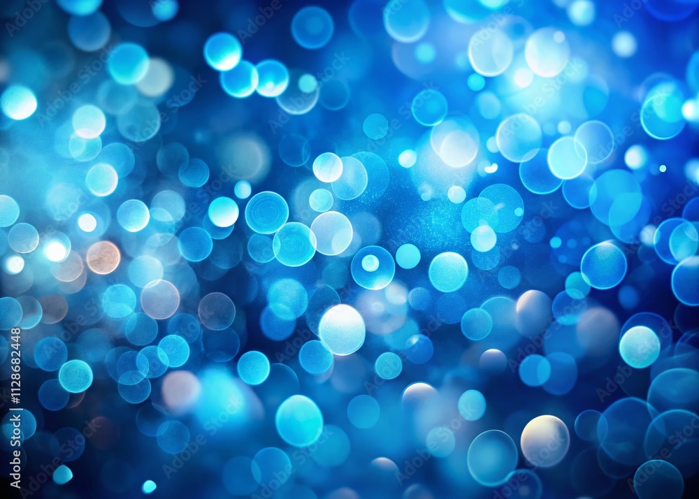 Captivating Abstract Blue Background with Bokeh Effects for Artistic Low Light Photography and Creative Design Projects