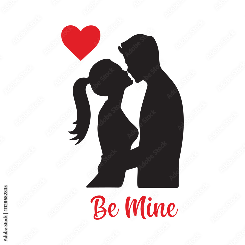 Valentine couple vector illustration Valentine couple vector illustration
