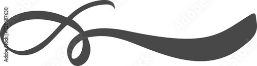 Fotografie Swoosh underline hand drawn element