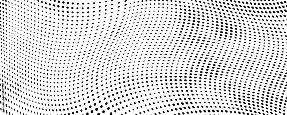 Abstract halftone wave dotted background. Halftone grunge pattern with square. Vector halftone modern pop art twisted texture for poster, cover, business card, postcard, art label layout, sticker. Abstract halftone wave dotted background. Halftone grunge pattern with square. Vector halftone modern pop art twisted texture for poster, cover, business card, postcard, art label layout, sticker.