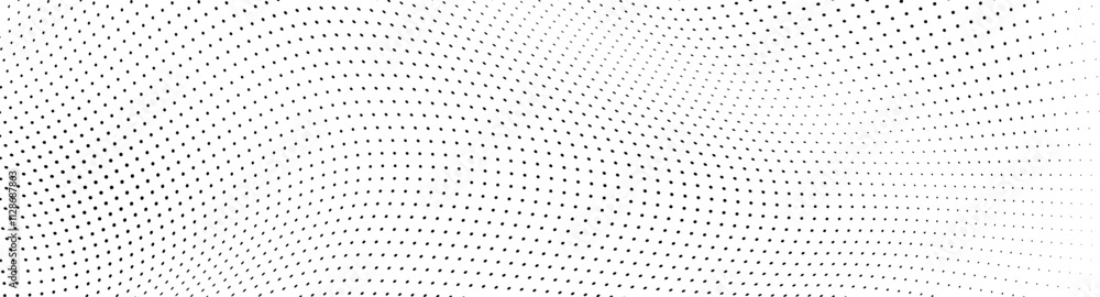 Waves of halftone texture in black and white Waves of halftone texture in black and white