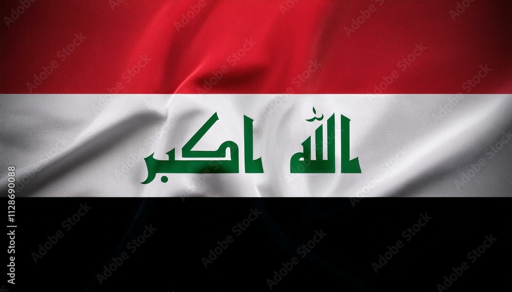 concept independence symbol icon realistic waving flag 3d colorful of iraq concept independence symbol icon realistic waving flag 3d colorful of iraq