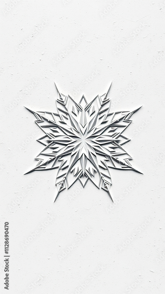Fototapeta premium Abstract geometric patterns on a white textured background with a subtle noise effect, white texture, textured surface, artistic design