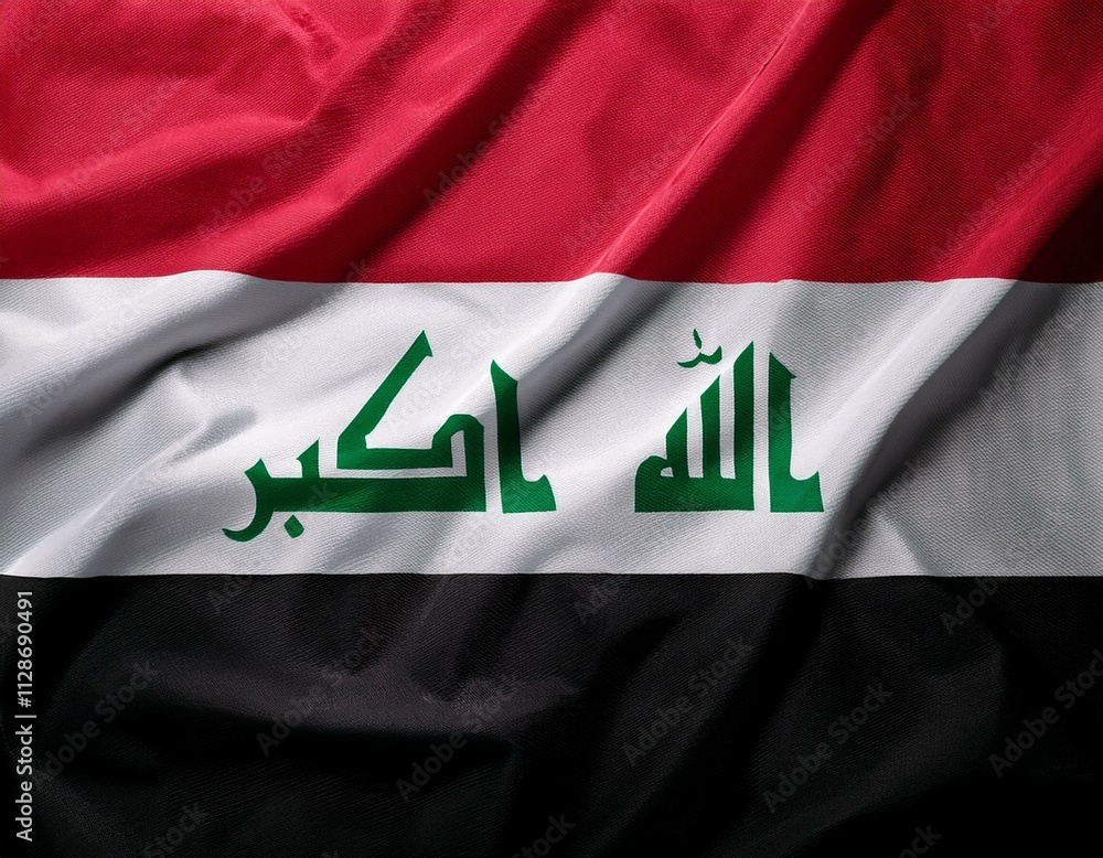 concept independence symbol icon realistic waving flag 3d colorful of iraq concept independence symbol icon realistic waving flag 3d colorful of iraq