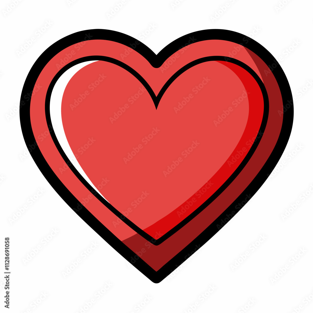 red heart vector illustration red heart vector illustration