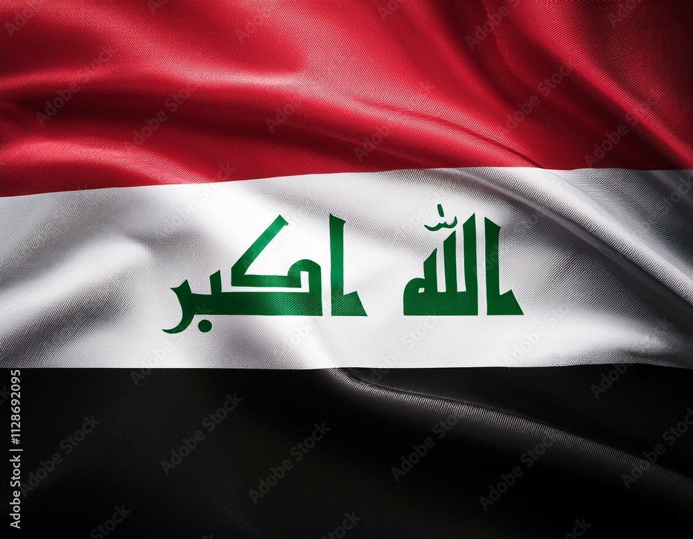 concept independence symbol icon realistic waving flag 3d colorful of iraq concept independence symbol icon realistic waving flag 3d colorful of iraq