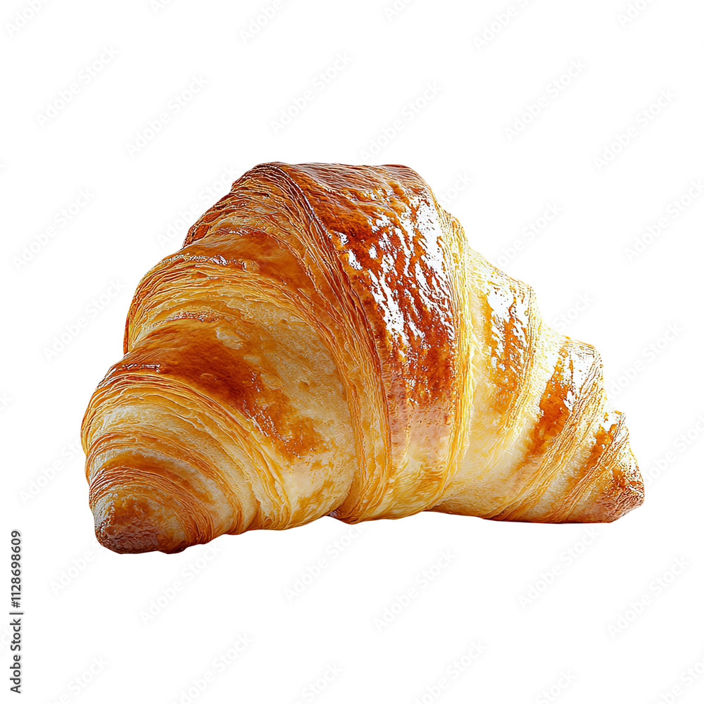 Freshly Baked Golden Brown Croissant French Pastry Breakfast Brunch Bakery Cafe Food Photography Butter Flaky Crust Delicious Treat Gourmet Sweet Dessert Minimalist White Background Close Up Single Freshly Baked Golden Brown Croissant French Pastry Breakfast Brunch Bakery Cafe Food Photography Butter Flaky Crust Delicious Treat Gourmet Sweet Dessert Minimalist White Background Close Up Single