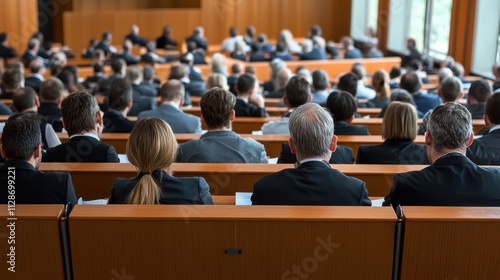 Conference Audience Back View, Business People