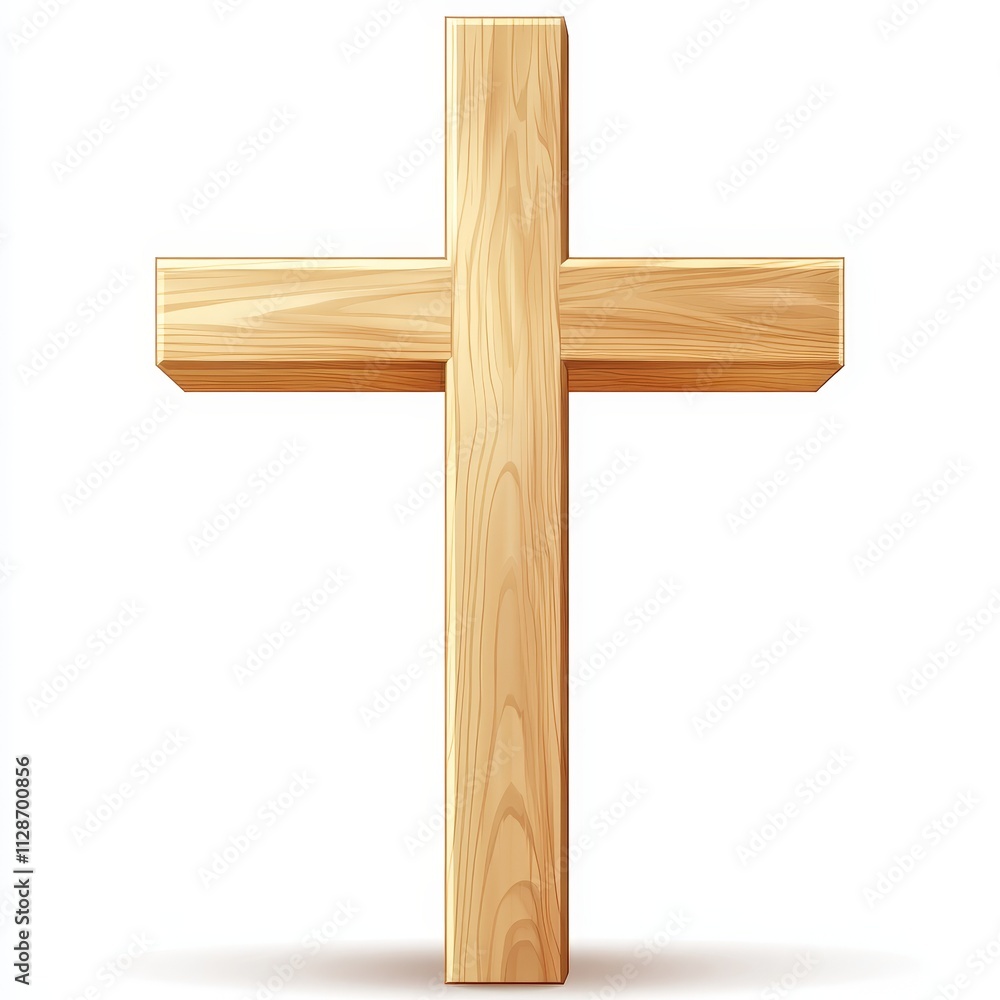 Isolated cross symbol on a white background, representing faith, religion, spirituality, and Christian concepts. Isolated cross symbol on a white background, representing faith, religion, spirituality, and Christian concepts.