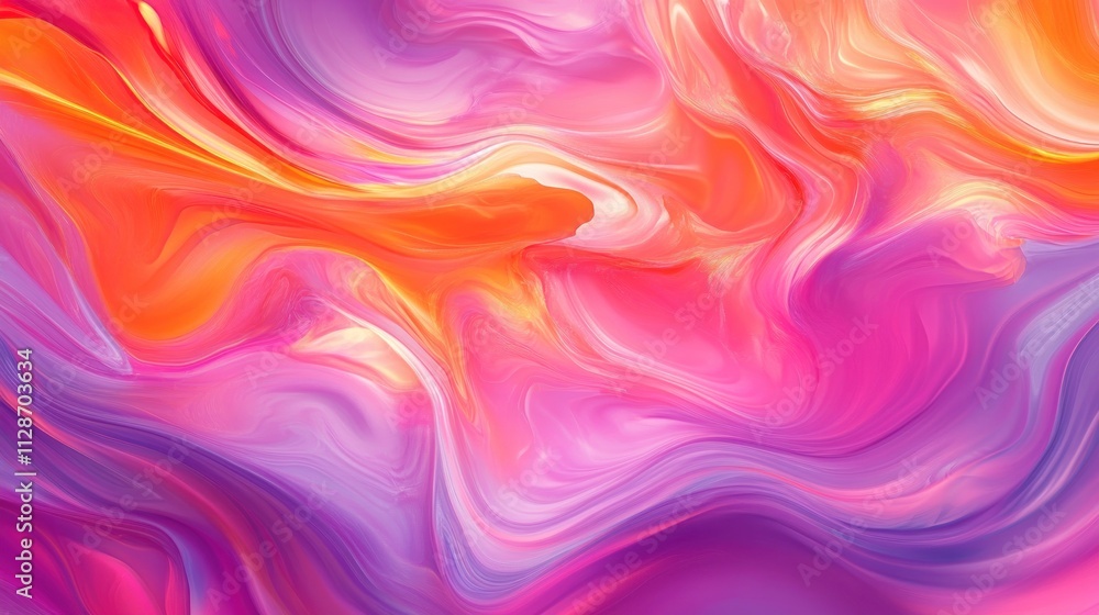 Abstract Swirling Pink Orange and Purple Hues Abstract Swirling Pink Orange and Purple Hues