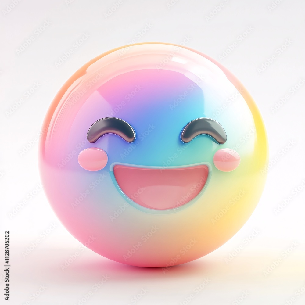 rainbow emoji with soft, pastel tones rainbow emoji with soft, pastel tones