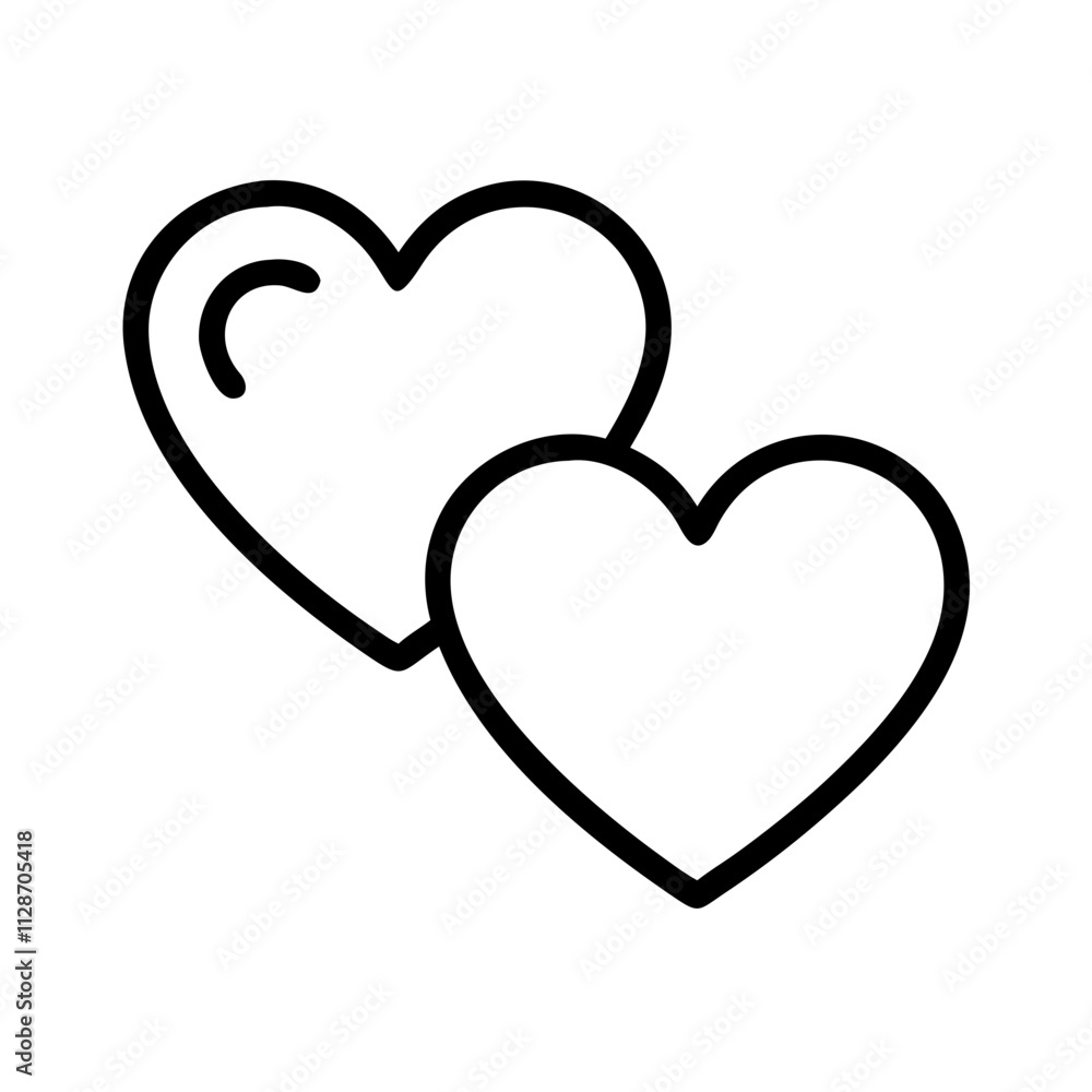 sibling hearts icon, family day line art, family icon - simple black line art icon of sibling hearts, symbolizing family day celebrations. family vector art. sibling hearts icon, family day line art, family icon - simple black line art icon of sibling hearts, symbolizing family day celebrations. family vector art.