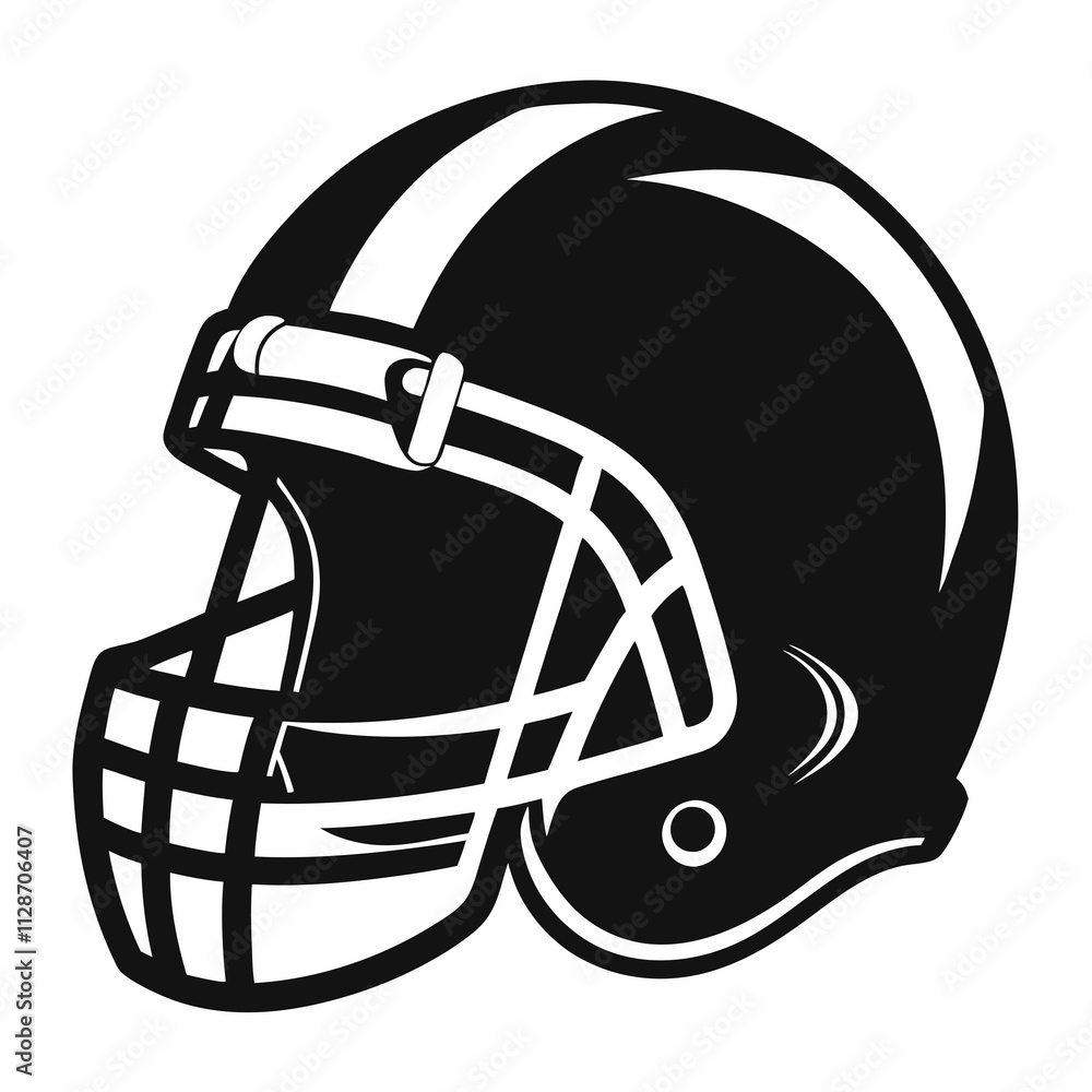 American Football Helmet Silhouette Vector
American Football Helmet Silhouette Vector