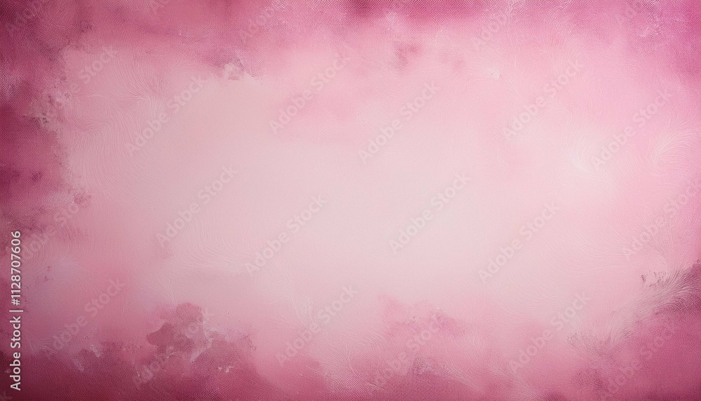 Obraz premium pink background texture vintage paper with soft old marbled grunge border illustration with cloudy white center