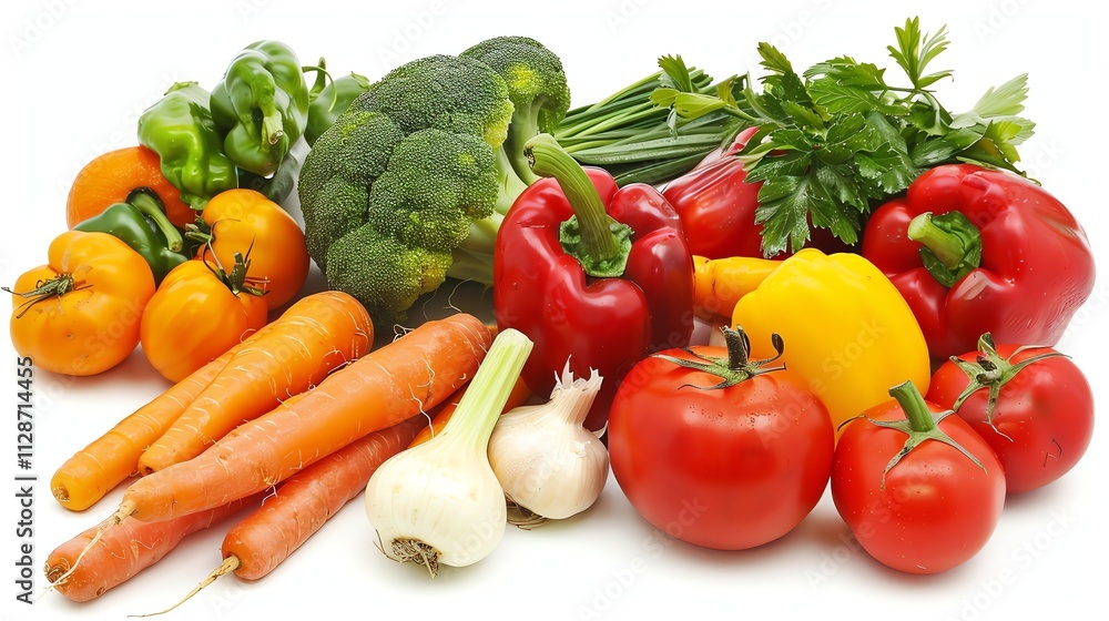 Fresh vegetables on a white background. Fresh vegetables on a white background.