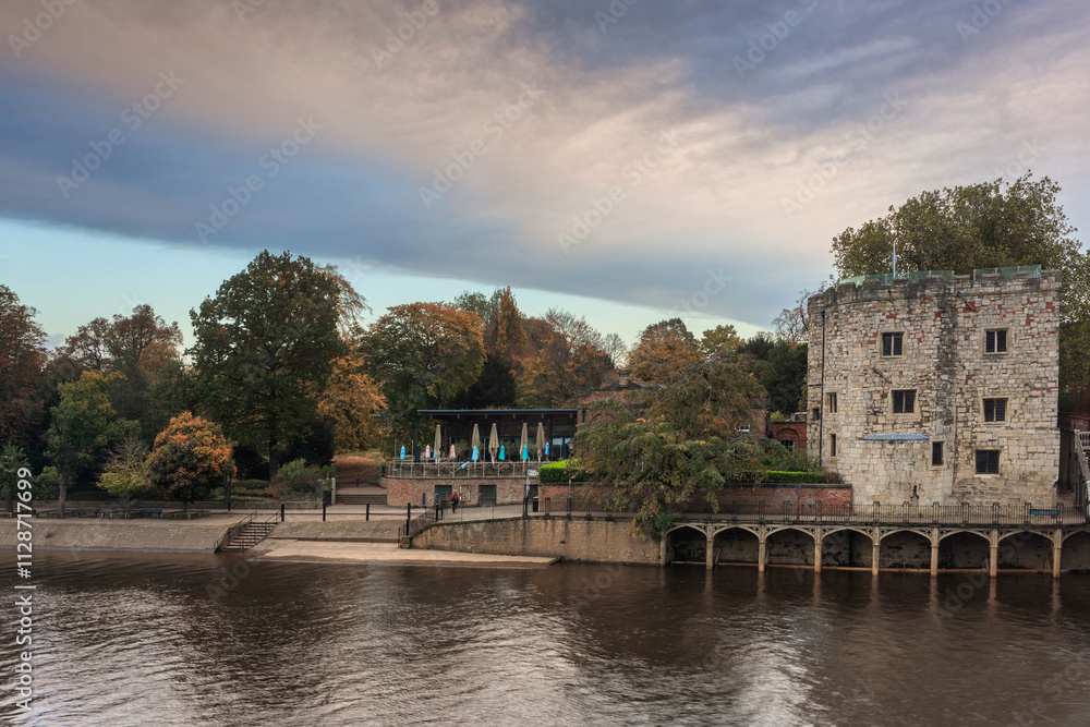 Architecture of the York city at dawn. United Kingdom Architecture of the York city at dawn. United Kingdom