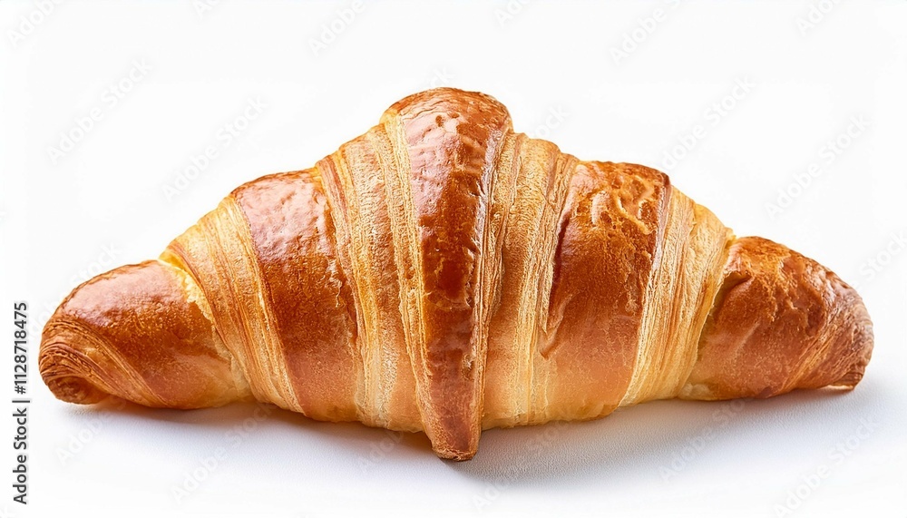 delicious fresh croissant isolated on white background delicious fresh croissant isolated on white background