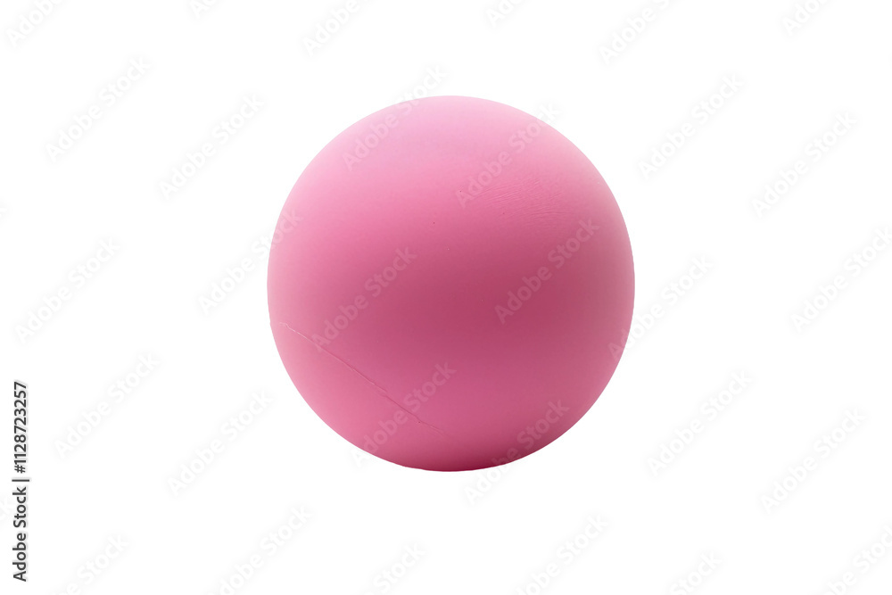 Fun Pink Ping Pong Ball for Friendly Competitions Isolated on Transparent Background
