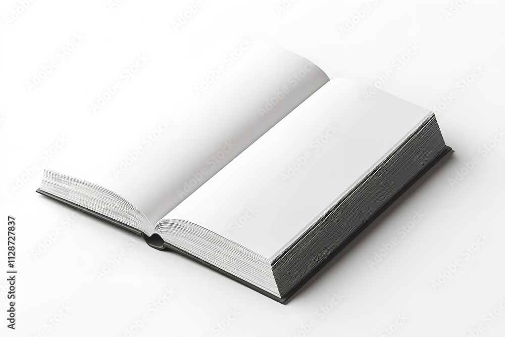 A realistic vector illustration of a 3D magazine standing on a white backdrop. Generative Ai A realistic vector illustration of a 3D magazine standing on a white backdrop. Generative Ai
