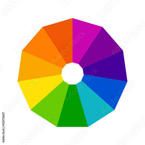 Vibrant Color Wheel Icon | Interactive Color Palette Icon | Color Spectrum Wheel | Color Picker Wheel | Color Theory Wheel Icon | Customizable Color Wheel | Color wheel | Trending color wheel