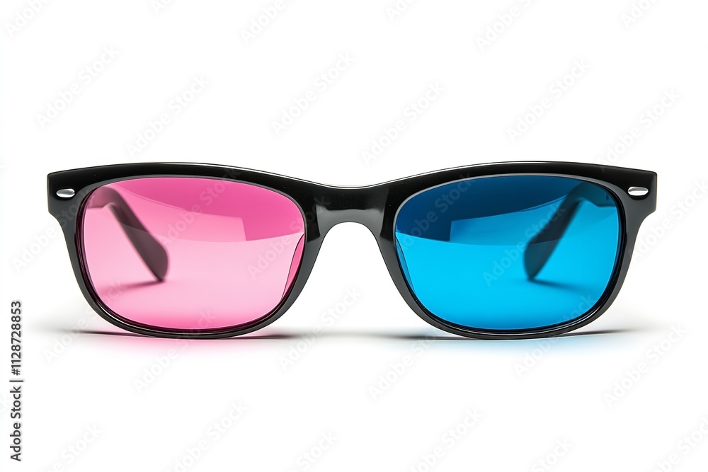 Collection of sunglasses in various colors, including blue and black, isolated on a white backdrop. Generative Ai Collection of sunglasses in various colors, including blue and black, isolated on a white backdrop. Generative Ai