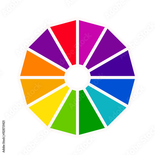 Color Wheel | Interactive Color Palette Icon | Color Spectrum Wheel | Color Picker Wheel | Color Theory Wheel Icon | Customizable Color Wheel | Color wheel | Trending color wheel
