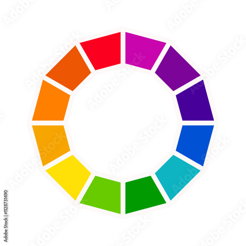 Color Wheel | Interactive Color Palette Icon | Color Spectrum Wheel | Color Picker Wheel | Color Theory Wheel Icon | Customizable Color Wheel | Color wheel | Trending color wheel