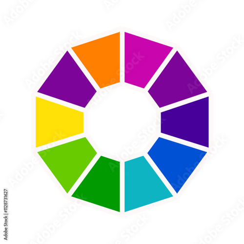 Color Wheel | Interactive Color Palette Icon | Color Spectrum Wheel | Color Picker Wheel | Color Theory Wheel Icon | Customizable Color Wheel | Color wheel | Trending color wheel