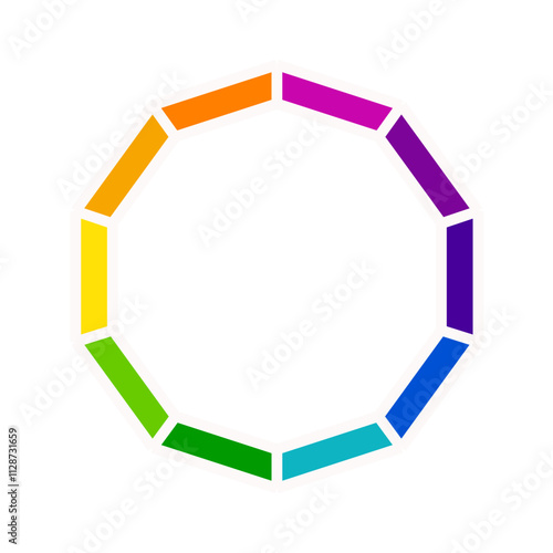 Color Wheel | Interactive Color Palette Icon | Color Spectrum Wheel | Color Picker Wheel | Color Theory Wheel Icon | Customizable Color Wheel | Color wheel | Trending color wheel