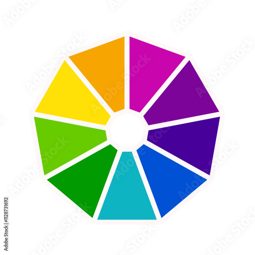 Color Wheel | Interactive Color Palette Icon | Color Spectrum Wheel | Color Picker Wheel | Color Theory Wheel Icon | Customizable Color Wheel | Color wheel | Trending color wheel