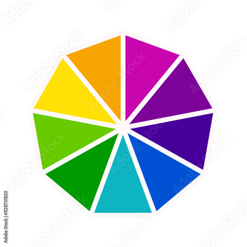 Color Wheel | Interactive Color Palette Icon | Color Spectrum Wheel | Color Picker Wheel | Color Theory Wheel Icon | Customizable Color Wheel | Color wheel | Trending color wheel