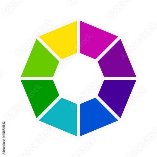 Vibrant Color Wheel Icon | Interactive Color Palette Icon | Color Spectrum Wheel | Color Picker Wheel | Color Theory Wheel Icon | Customizable Color Wheel | Color wheel | Trending color wheel