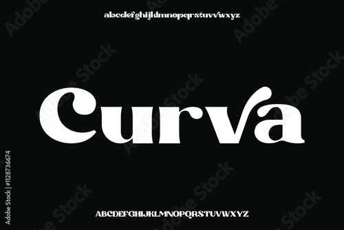 Display alphabet font vector design suitable for headline, poster, logo, magazine and many more