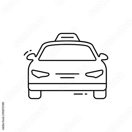 Taxi vector icon