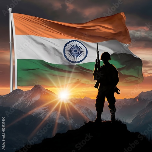 Kargil Vijay Diwas celebration concept, banner, poster, post, greeting vector illustration Greeting of India army, kargil victory day or Vijay Diwas. photo