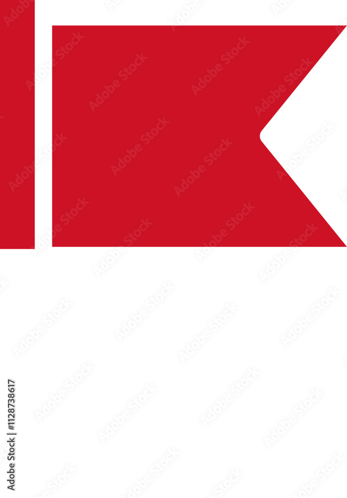 Obraz premium Monaco Flag Crisp Icon