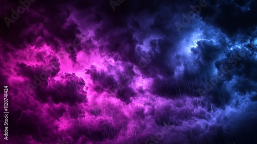 Black dark deep purple violet blue pink magenta fuchsia sky Storm rain cloud Fog smoke mist steam Gloomy night dramatic ominous sky Fantasy universe mystic Or spooky evil nightmare horror concept