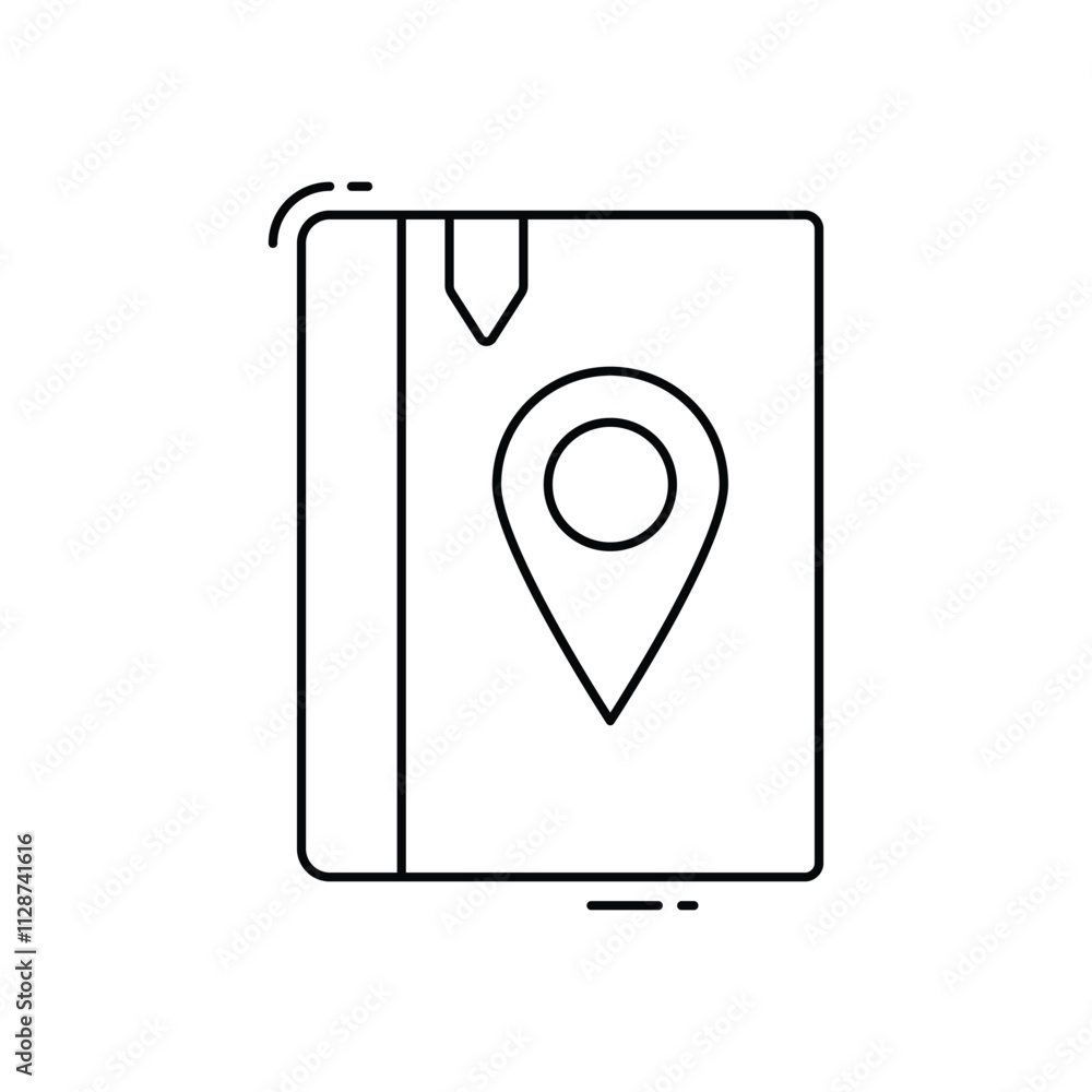 Guide Book vector icon Guide Book vector icon